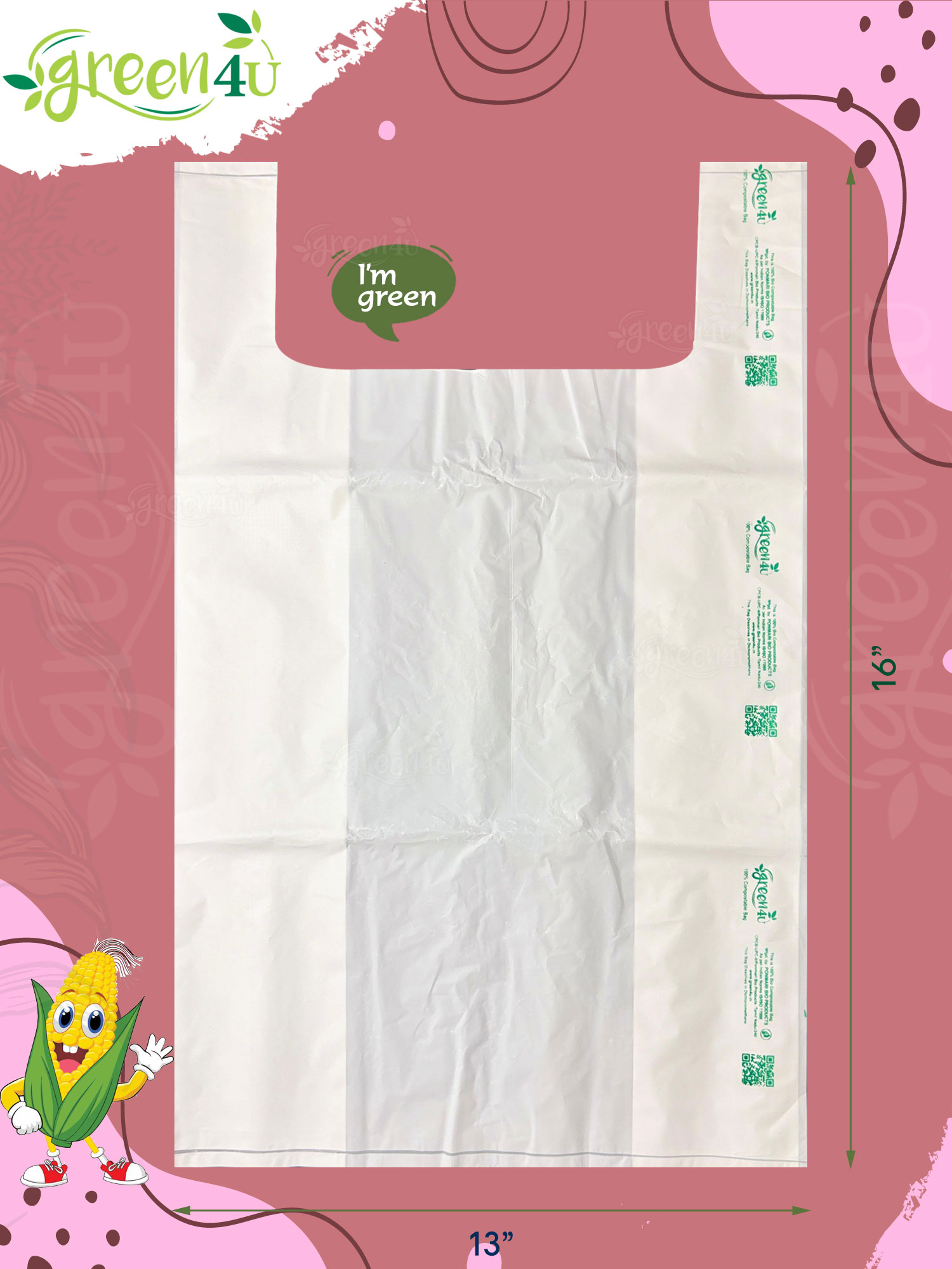 eco-friendly compostable carry  bags