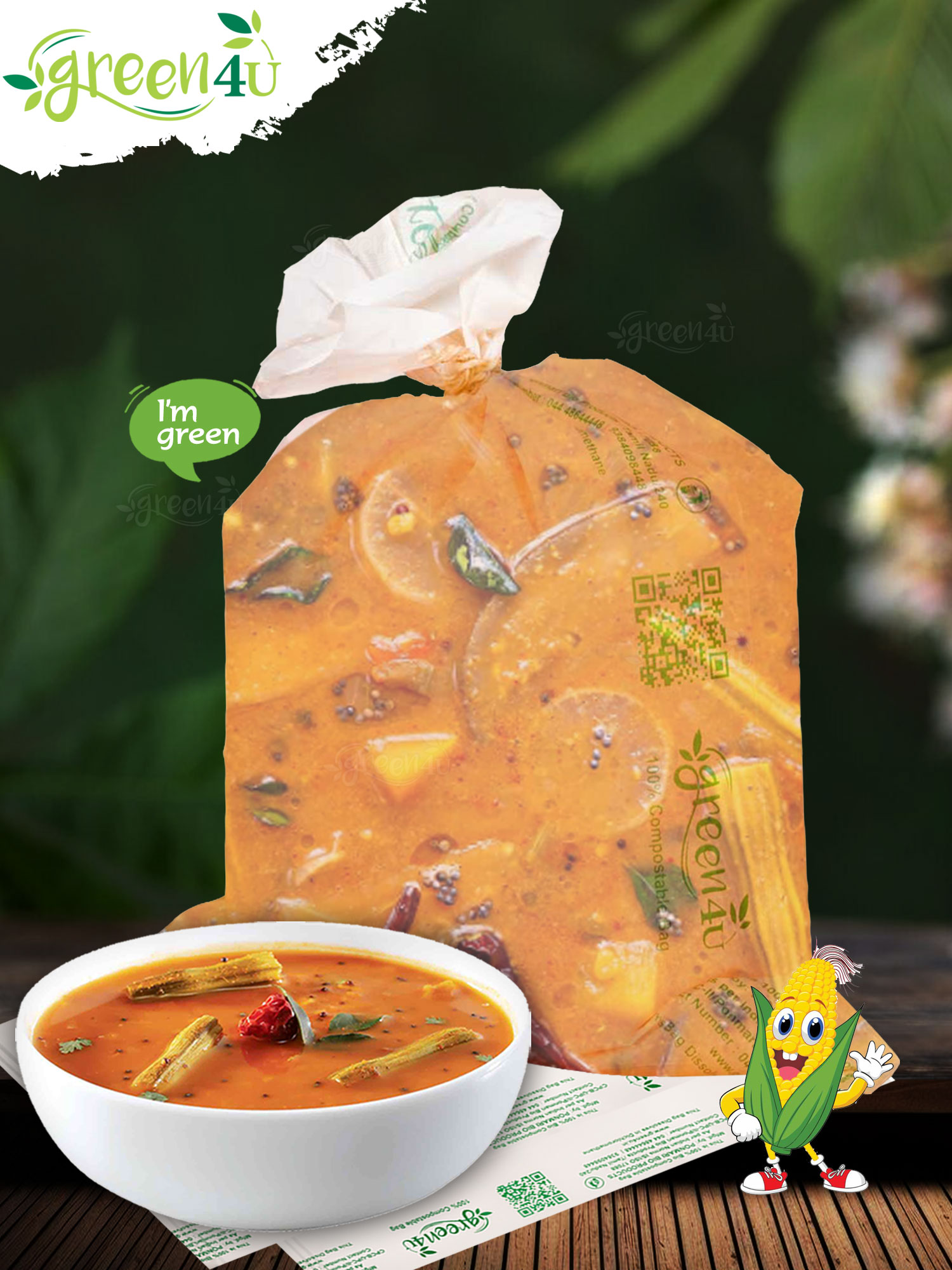 Chutney sambar pouches